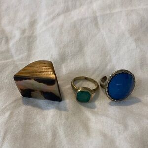 Set of Three Unique Rings